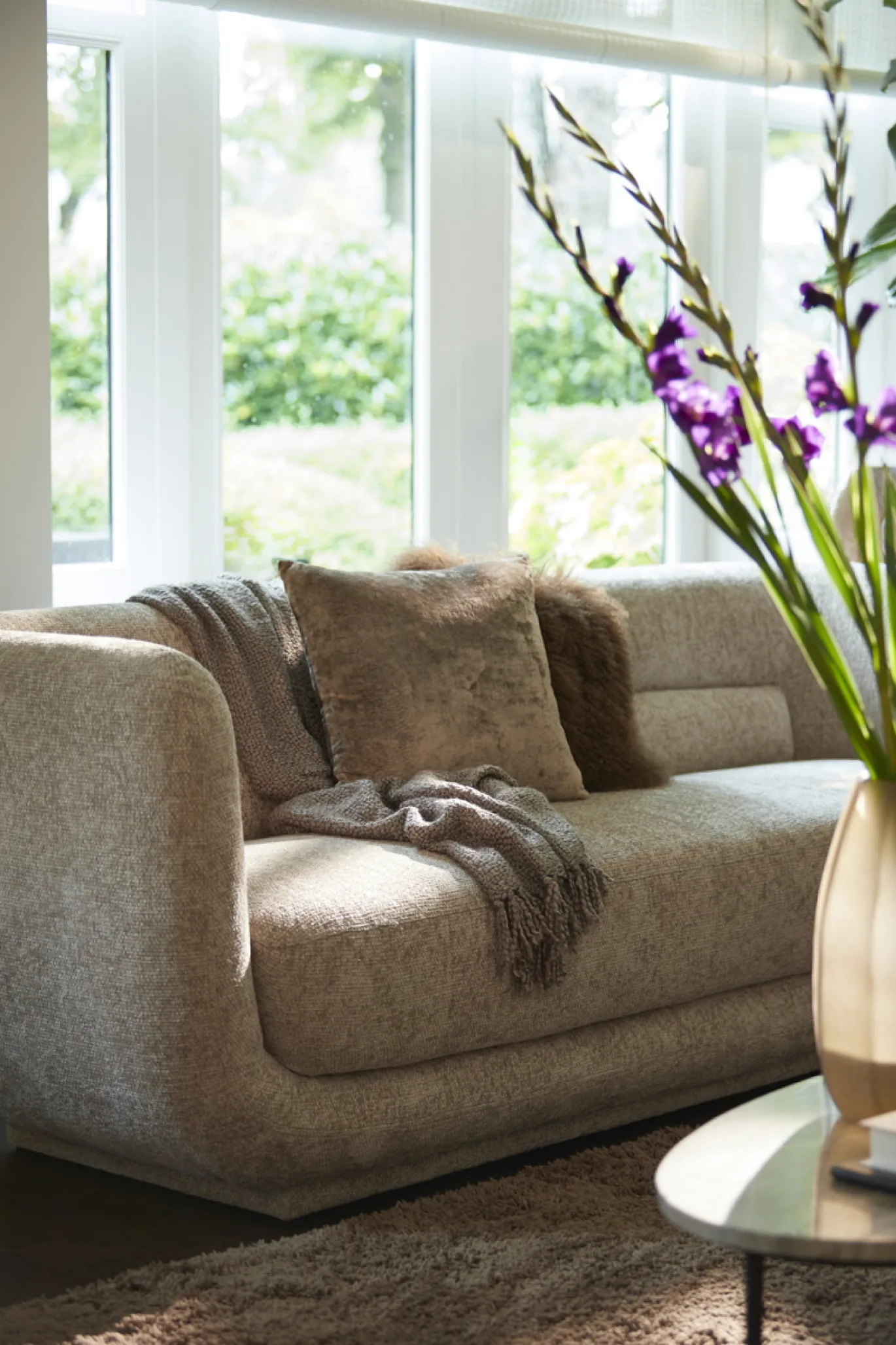 Light & Living Bank Kialy Beige 237cm