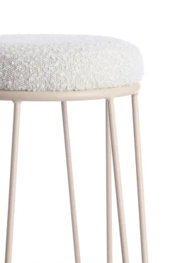 Light & Living Barkruk Alice Bouclé Crème