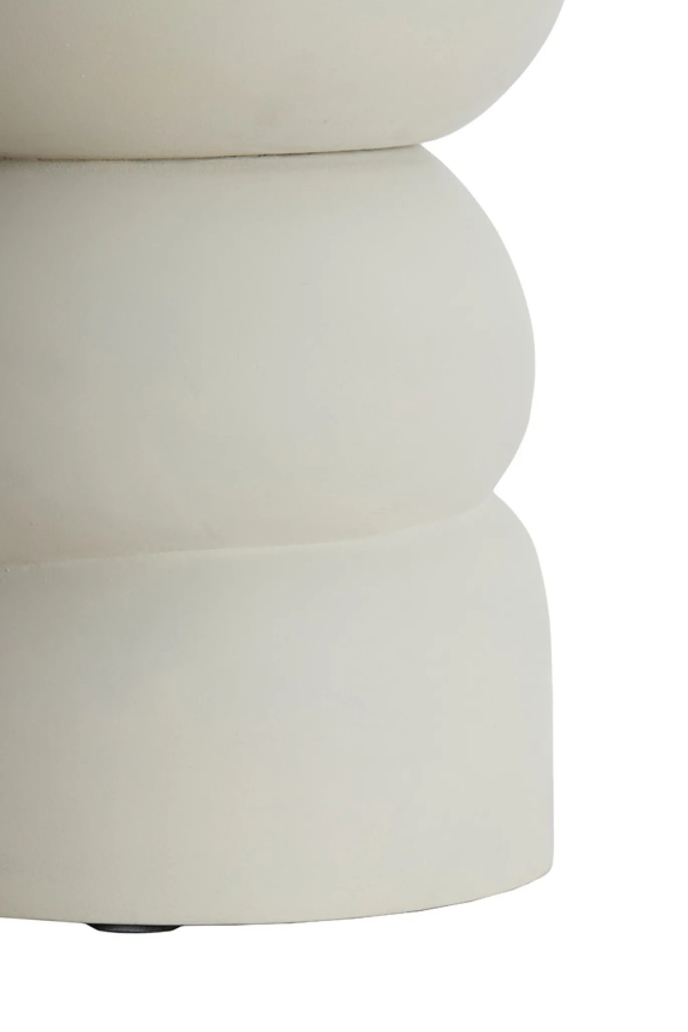 Light & Living Bijzettafel Azalio Mangohout Crème Ø35cm