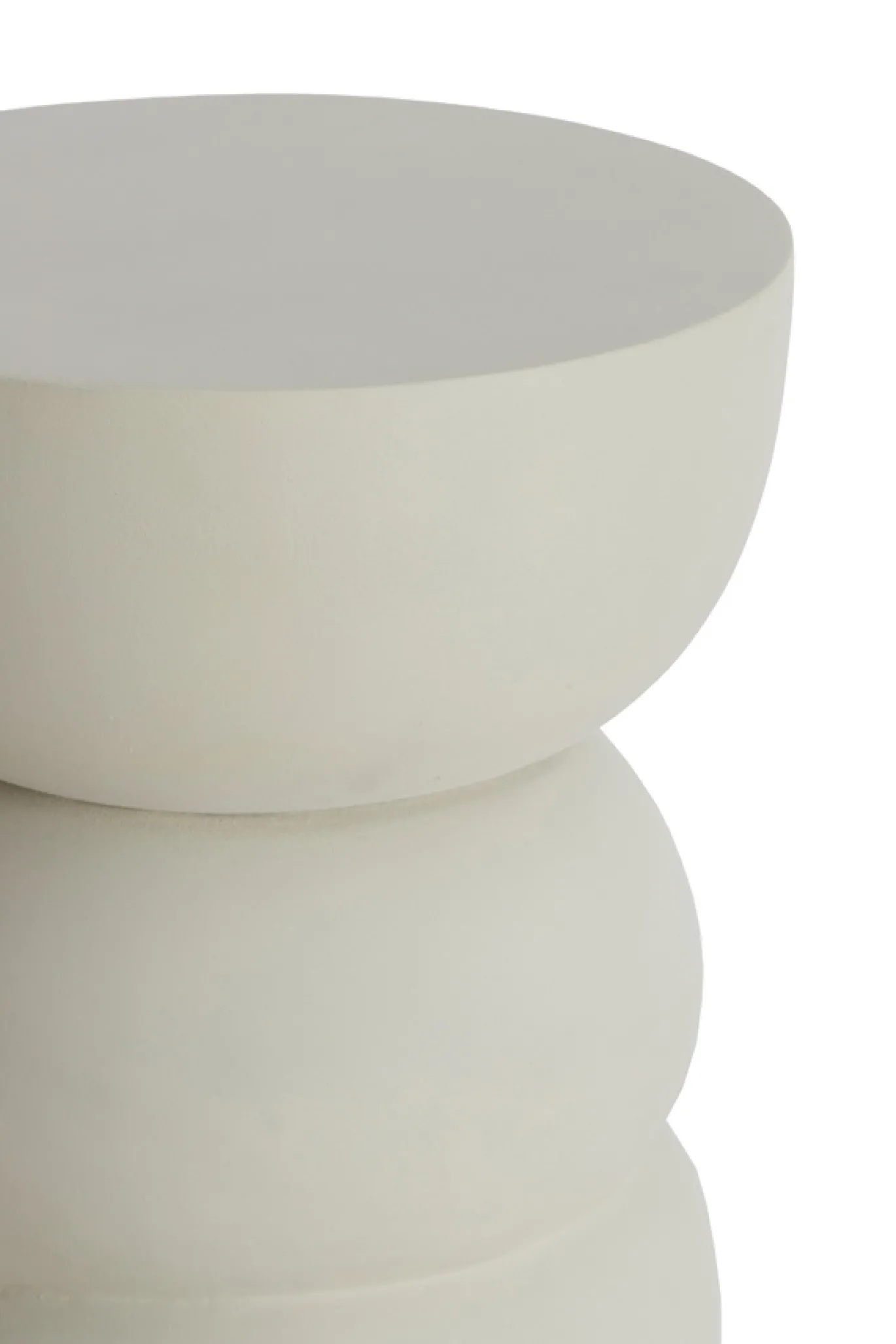 Light & Living Bijzettafel Azalio Mangohout Crème Ø35cm