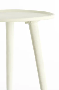 Light & Living Bijzettafel Babina Crème Ø36cm