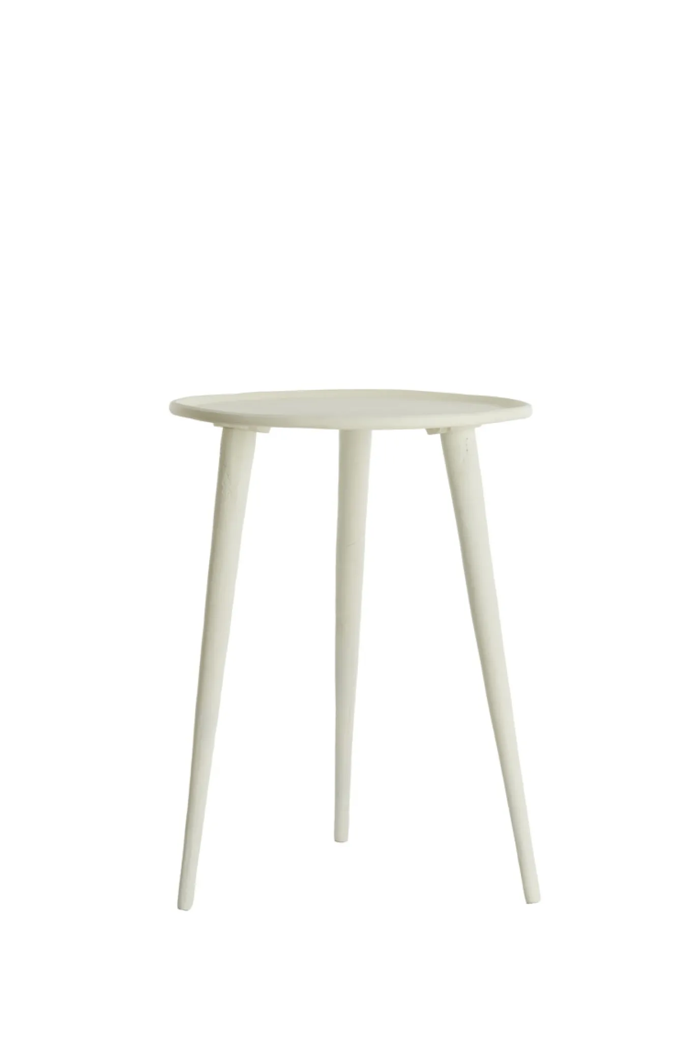 Light & Living Bijzettafel Babina Crème Ø36cm