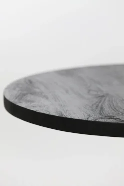 Light & Living Bijzettafel Bicaba Hout Zwart Ø50cm