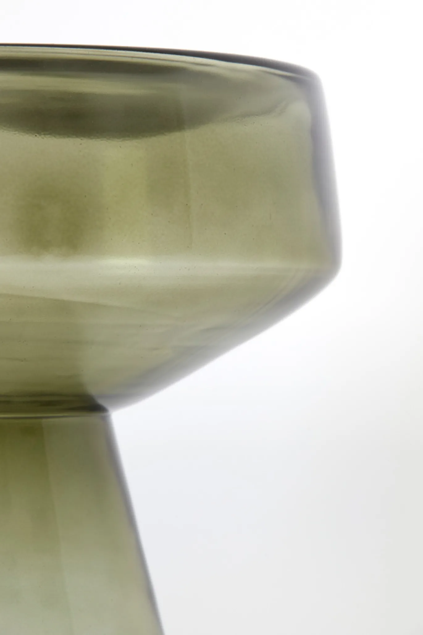 Light & Living Bijzettafel Dakwa Glas Grijs Groen Ø37cm