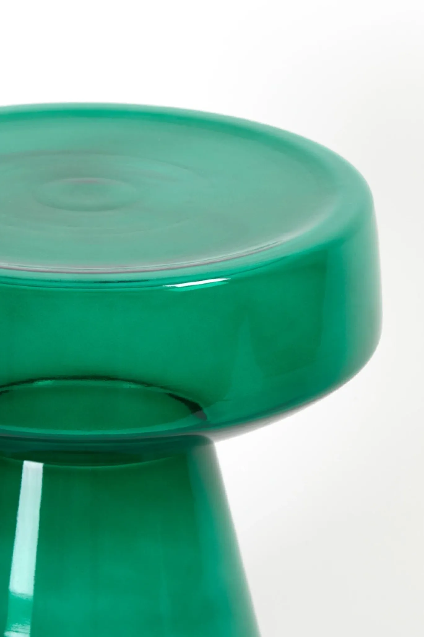 Light & Living Bijzettafel Dakwa Glas Groen Ø37cm
