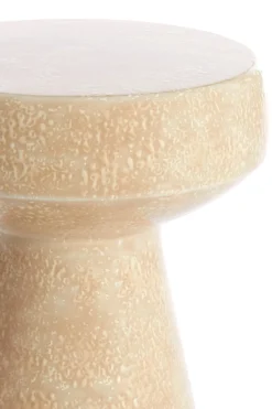 Light & Living Bijzettafel Dakwa Glanzend Zand Ø38cm