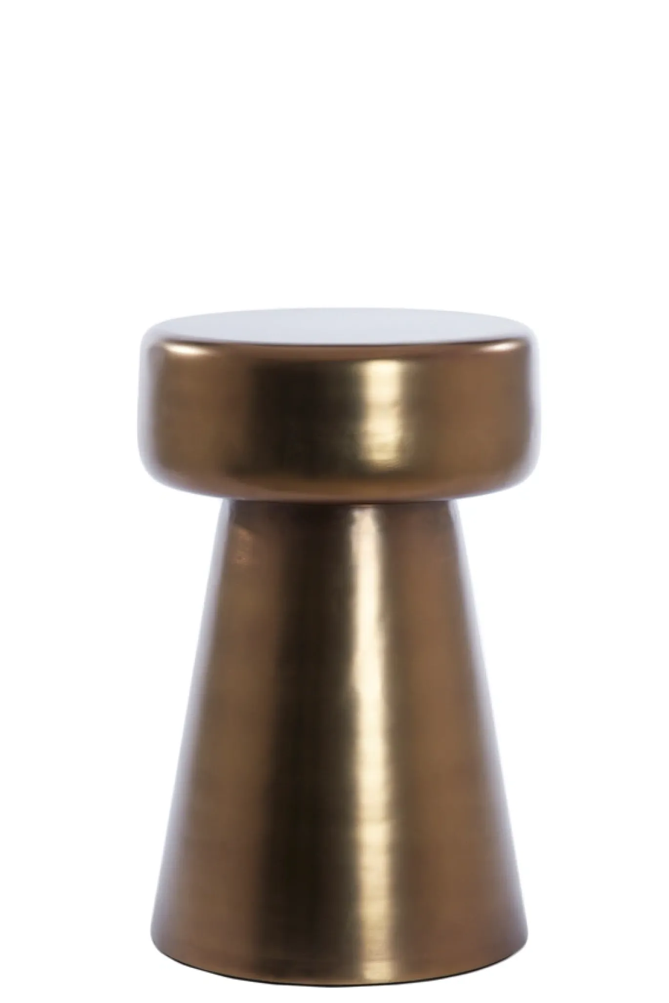 Light & Living Bijzettafel Dakwa Glanzend Bruin Brons Ø29cm