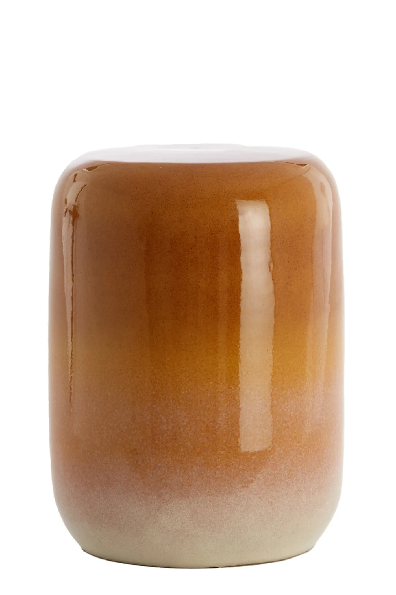 Light & Living Bijzettafel Franca Oker/Crème Ø34cm