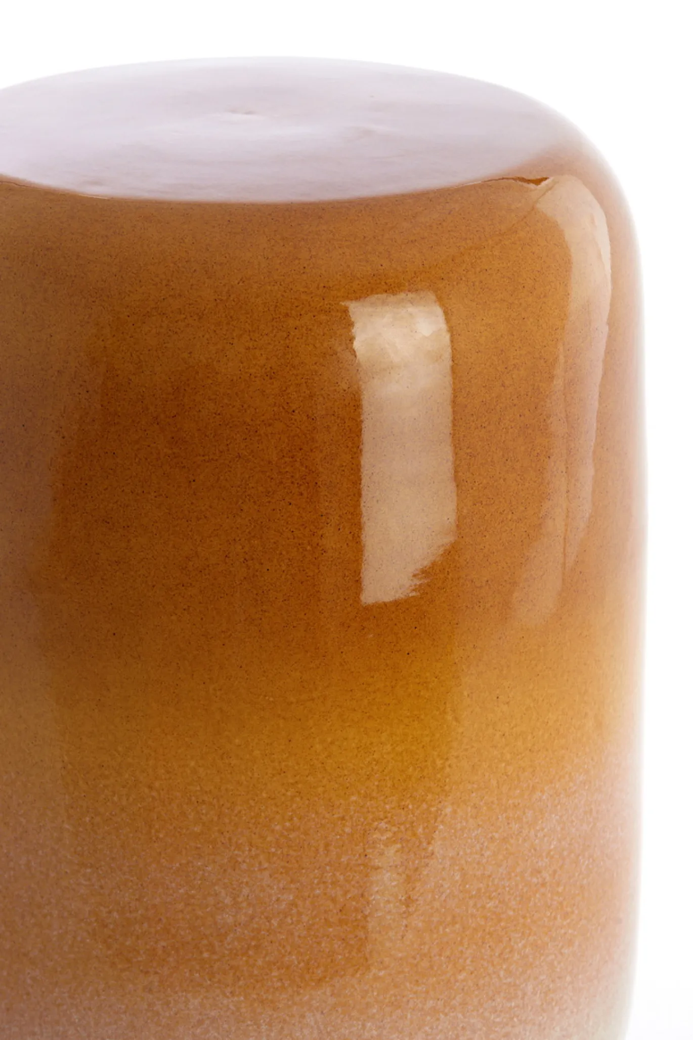 Light & Living Bijzettafel Franca Oker/Crème Ø34cm