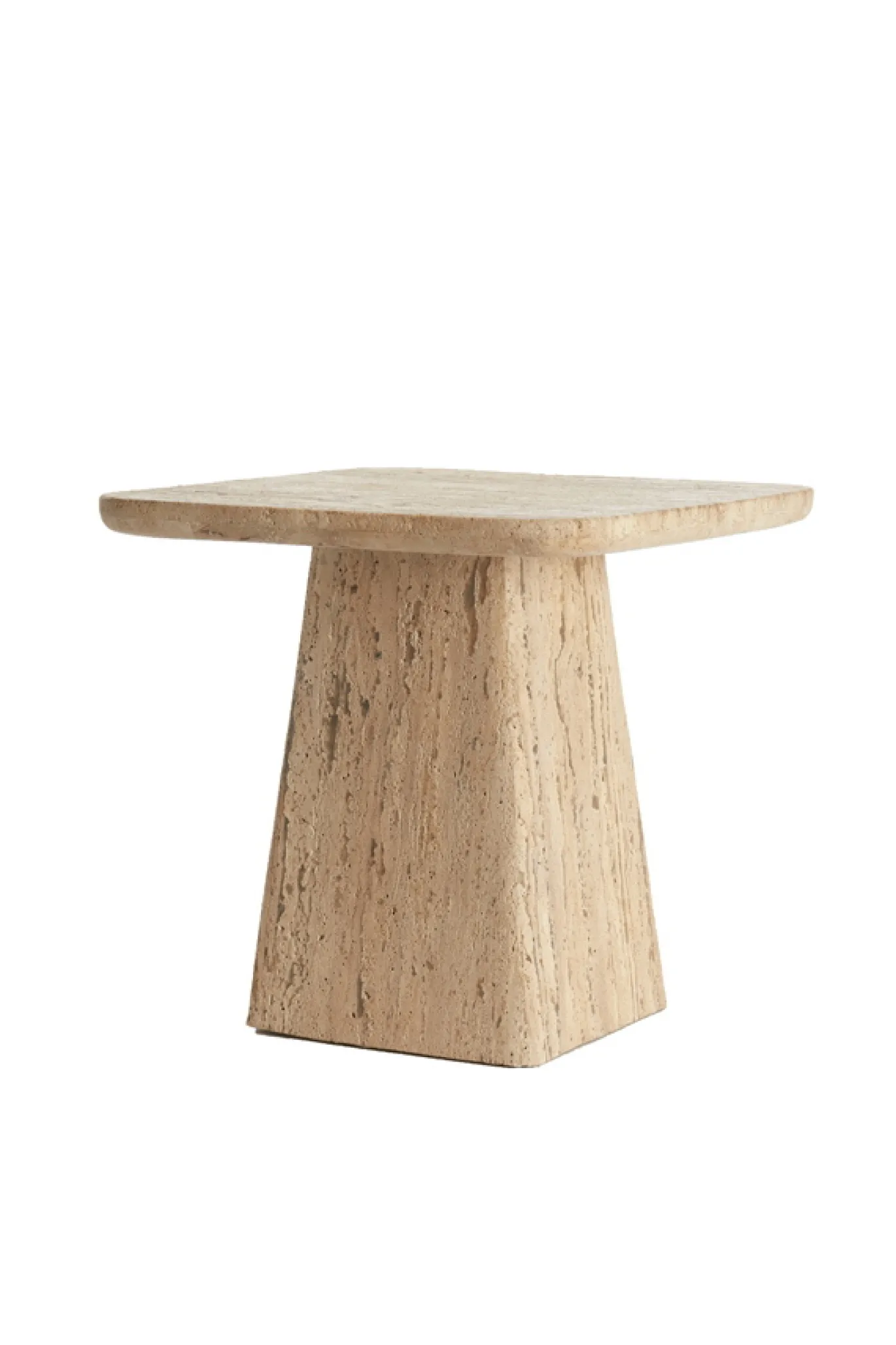 Light & Living Bijzettafel Kepami Travertin Zand 45x45cm