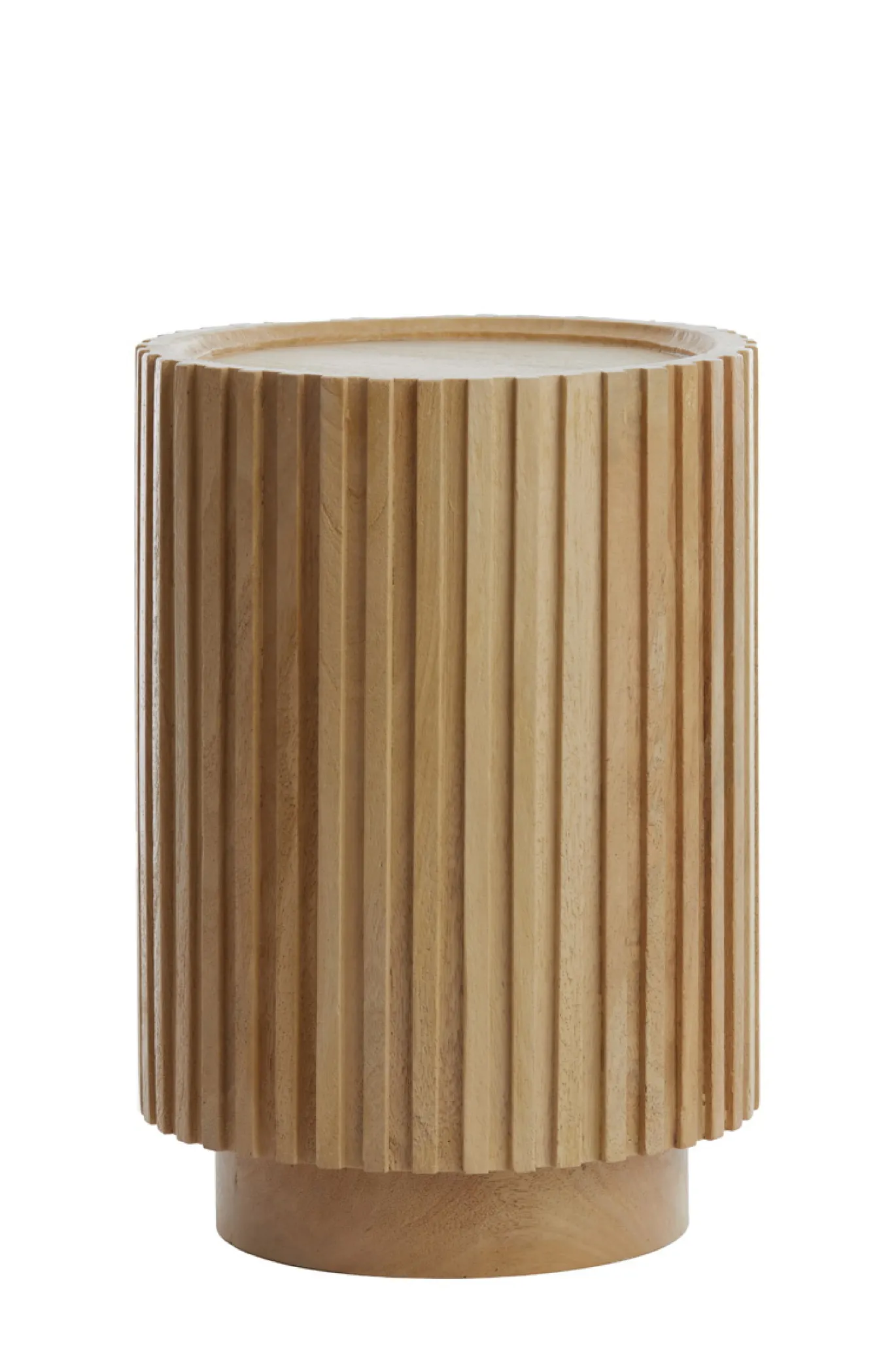 Light & Living Bijzettafel Kiyose Mangohout Ø33cm
