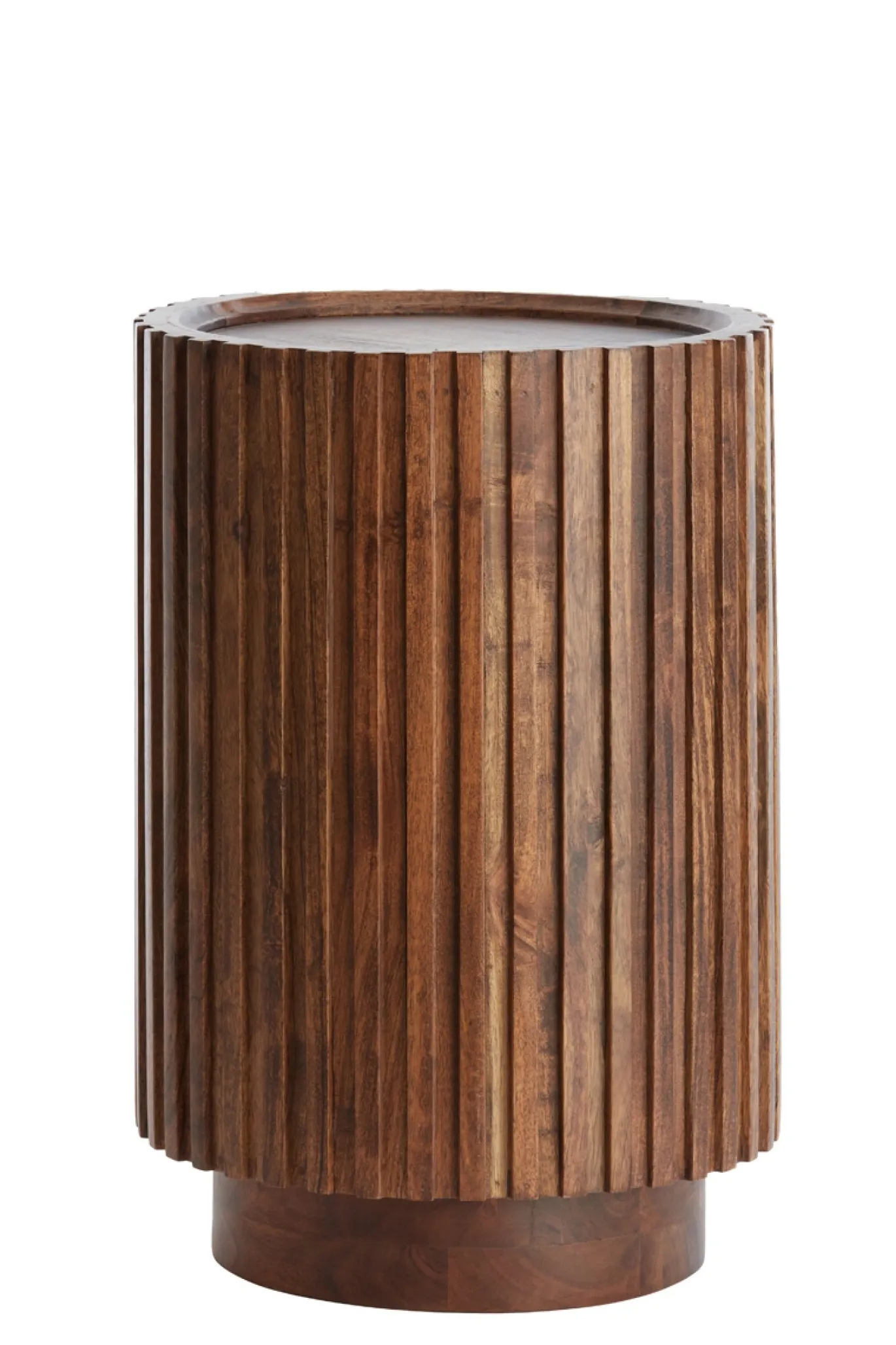Light & Living Bijzettafel Kiyose Walnoot Ø33cm