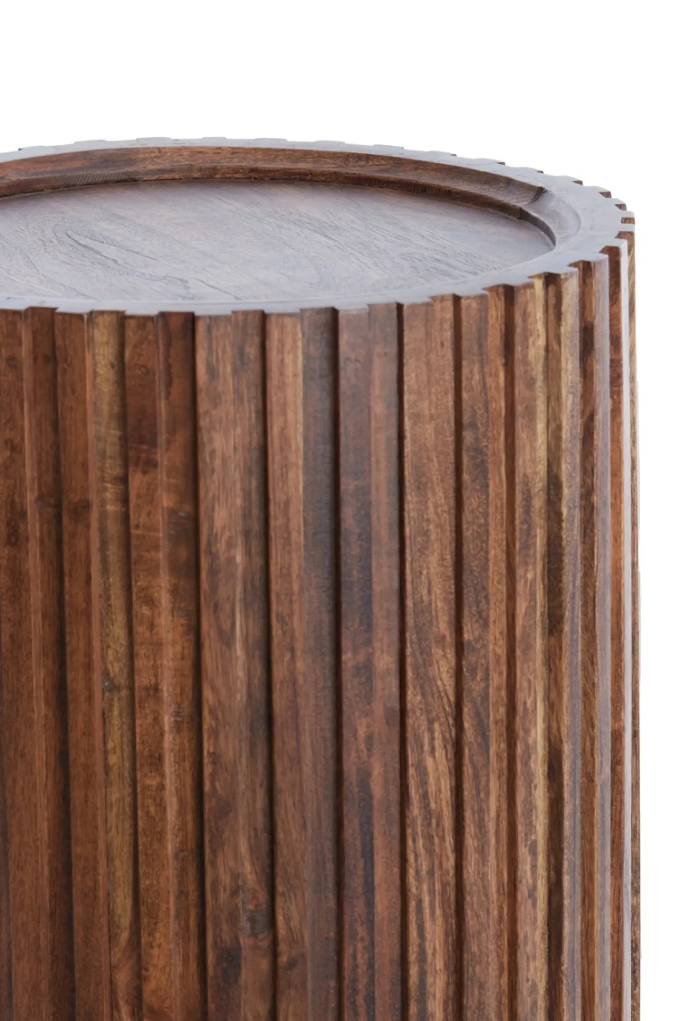 Light & Living Bijzettafel Kiyose Walnoot Ø33cm