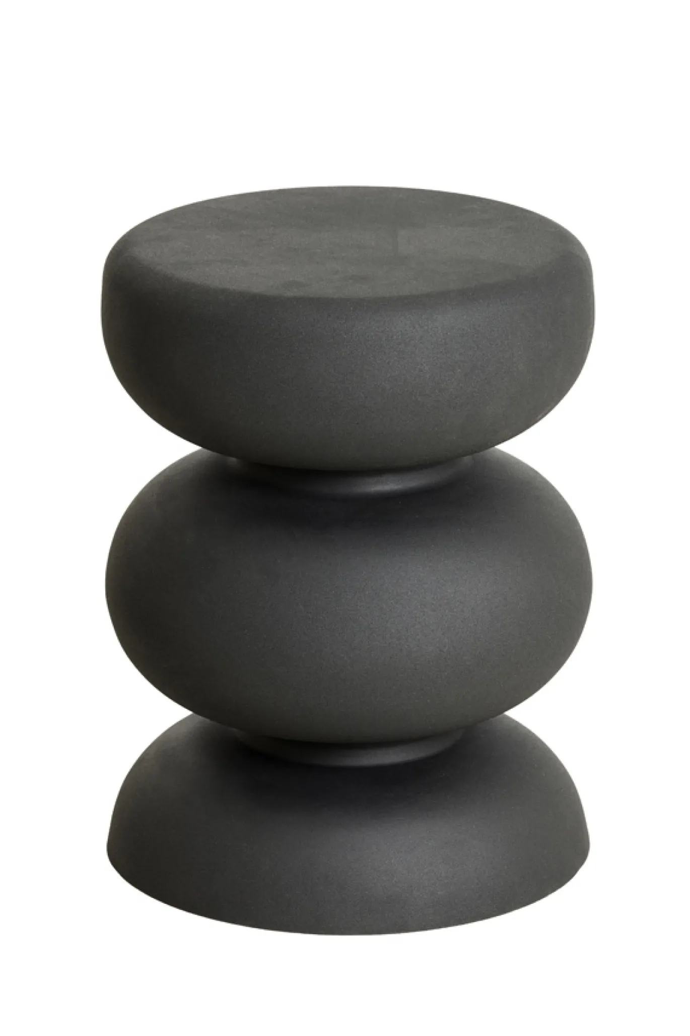 Light & Living Bijzettafel Kobodo Mat Zwart Ø35cm