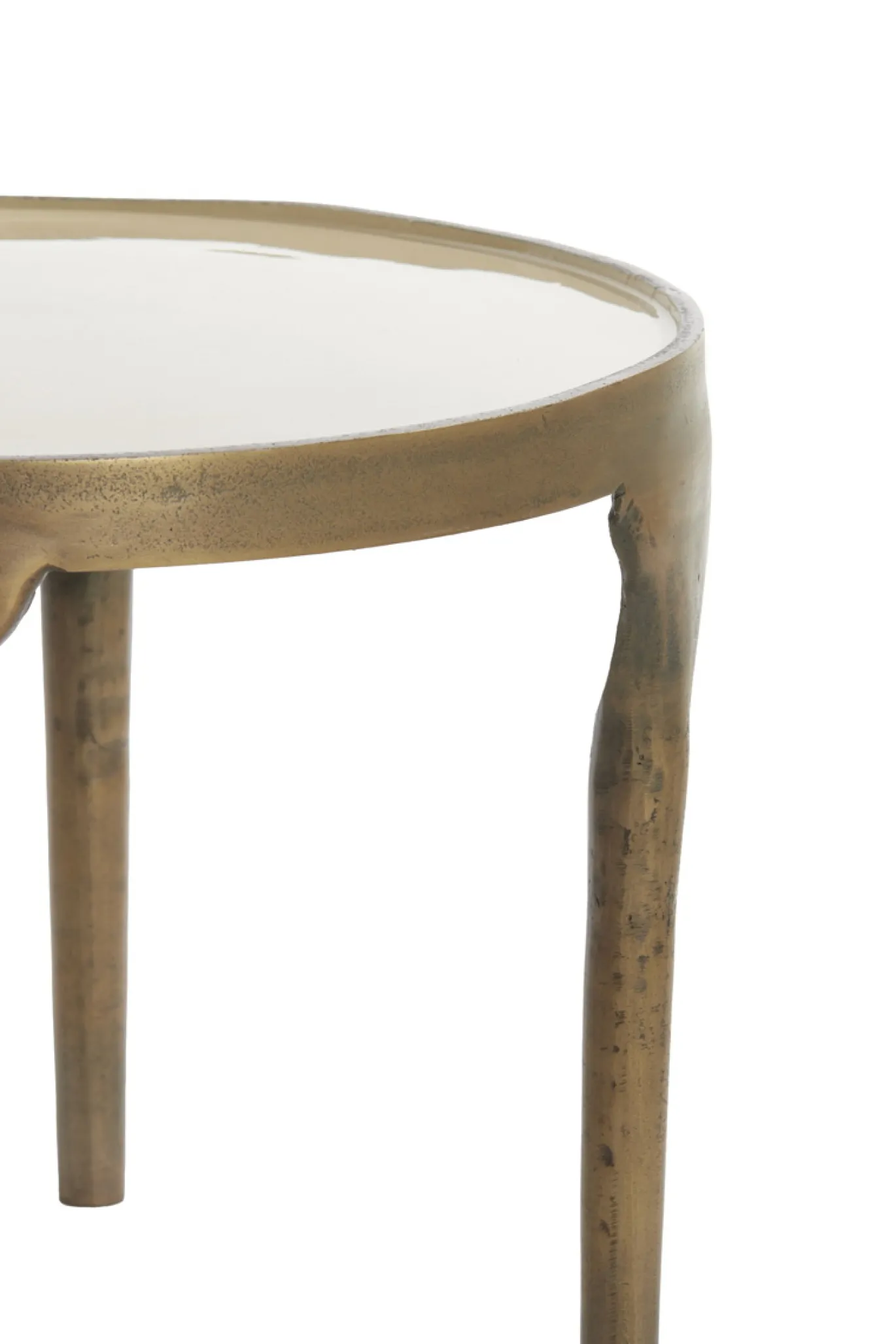 Light & Living Bijzettafel Lapaz Brons Set van 2 Ø50/Ø85cm