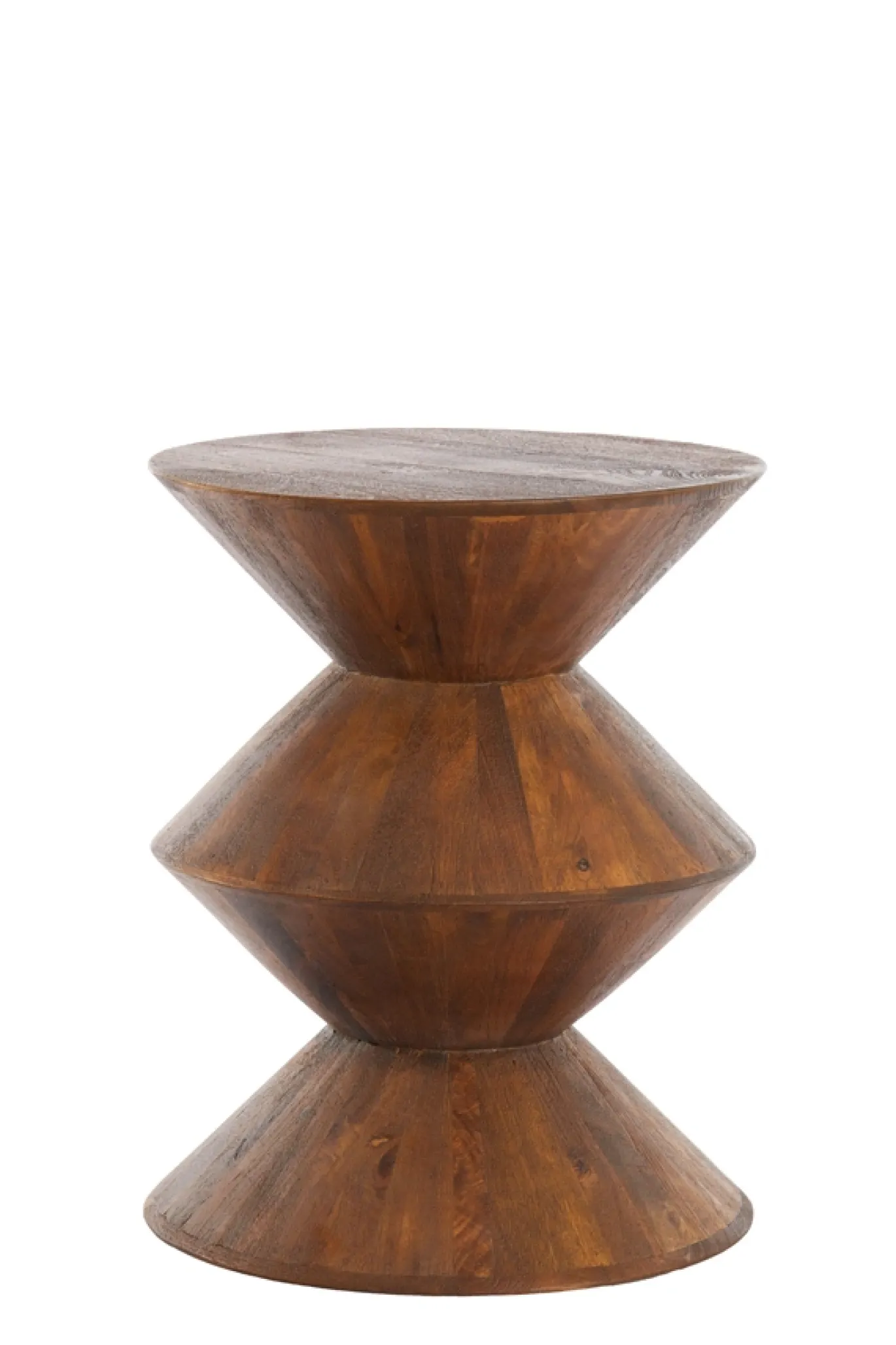 Light & Living Bijzettafel Larus Mangohout Bruin Ø40cm