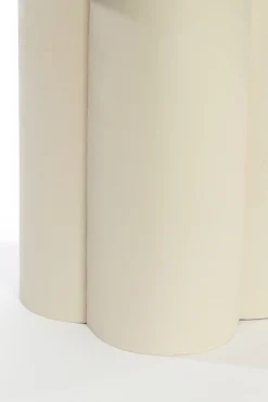 Light & Living Bijzettafel Mikola Mat Crème Ø46cm