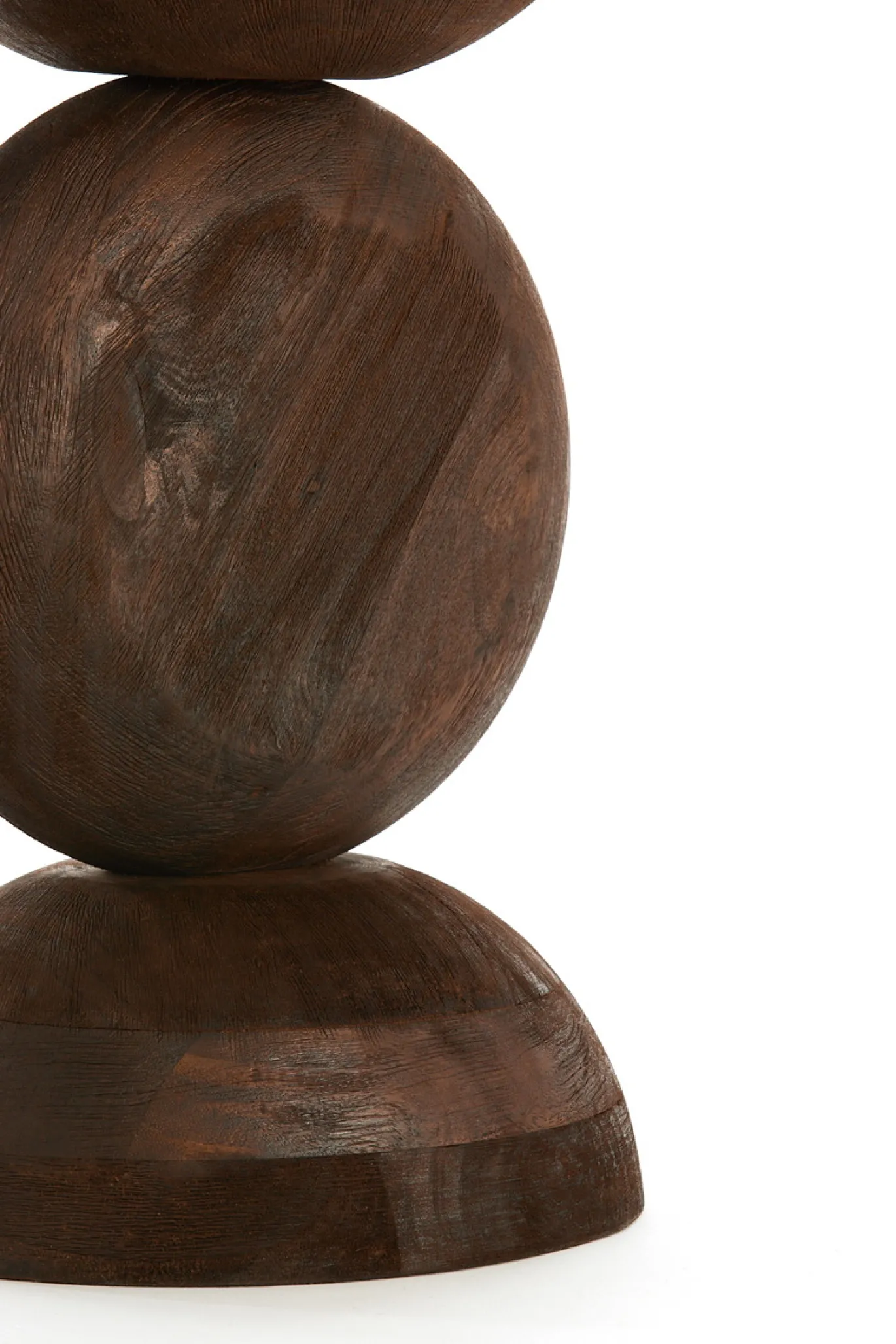 Light & Living Bijzettafel Mirto Walnoot Ø40cm