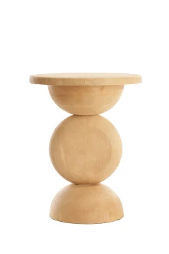 Light & Living Bijzettafel Mirto Naturel Ø40cm