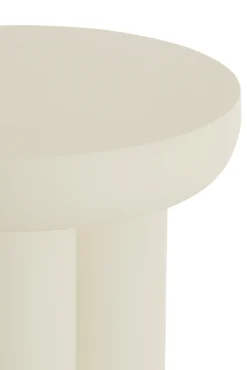 Light & Living Bijzettafel Mizuho Crème Ø50cm