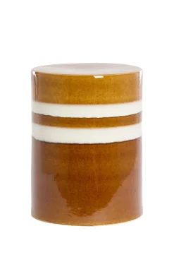 Light & Living Bijzettafel Mooca Keramiek Cognac Ø33cm