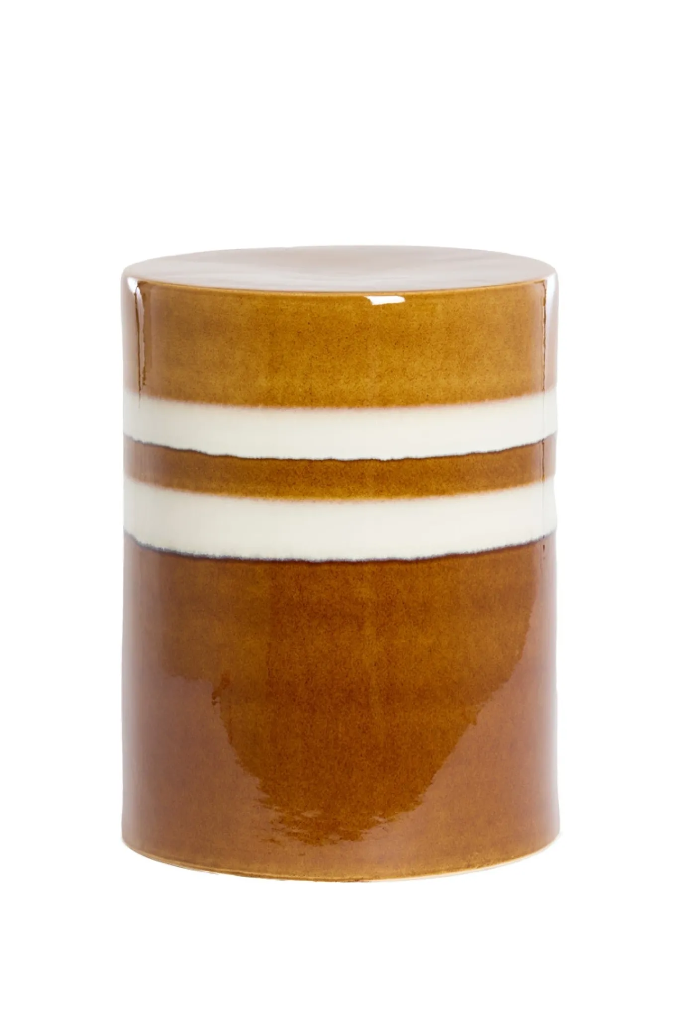 Light & Living Bijzettafel Mooca Keramiek Cognac Ø33cm