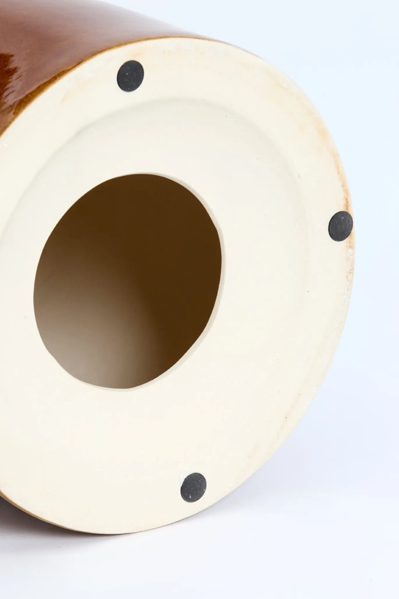 Light & Living Bijzettafel Mooca Keramiek Cognac Ø33cm