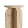 Light & Living Bijzettafel Otinia Travertin Zand Ø41x56cm