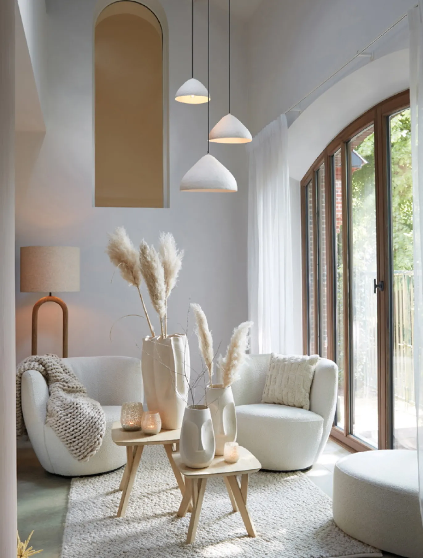 Light & Living Bijzettafel Quenza Mangohout Naturel 44x44cm