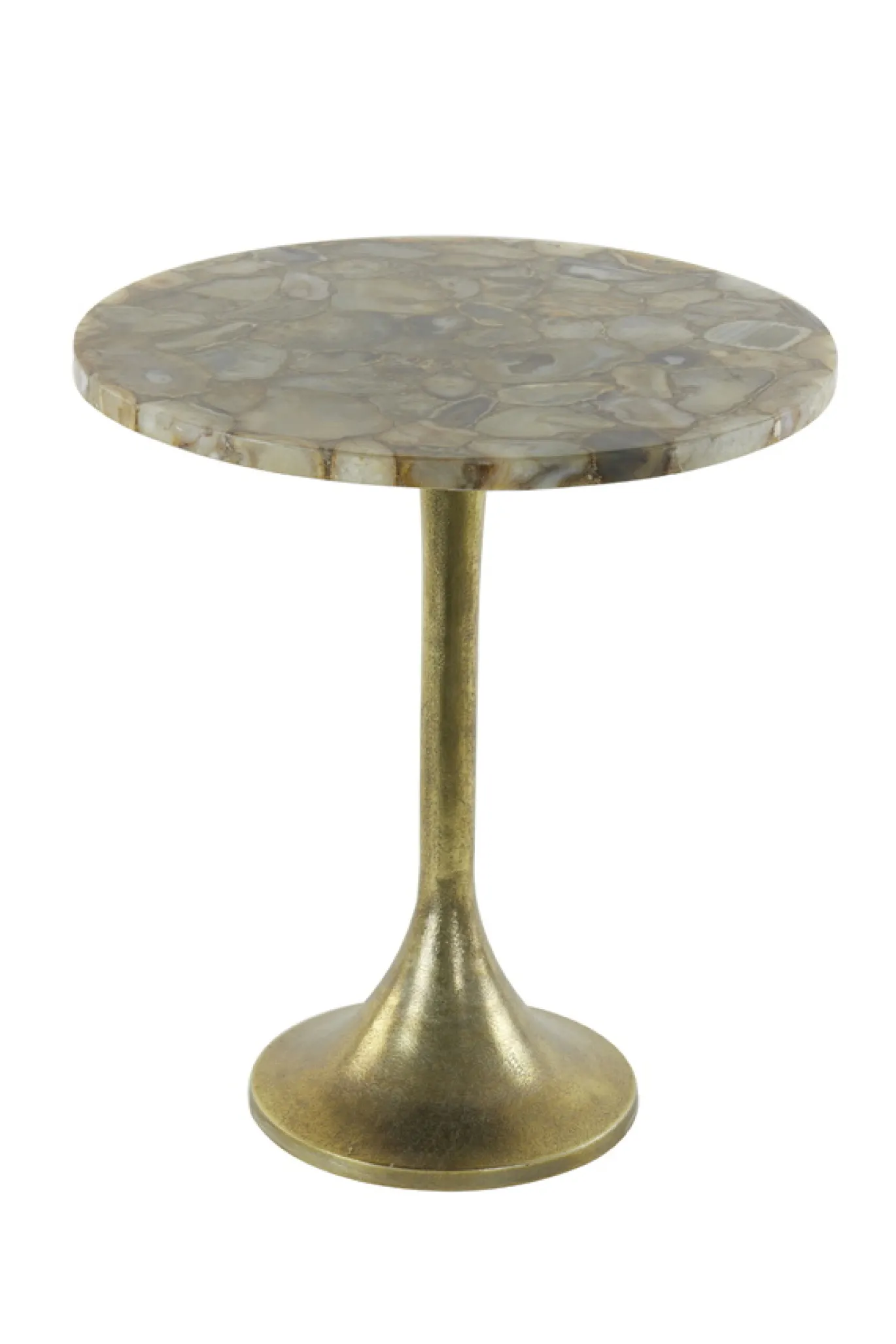 Light & Living Bijzettafel Rickerd Agaat Geel Ø48cm