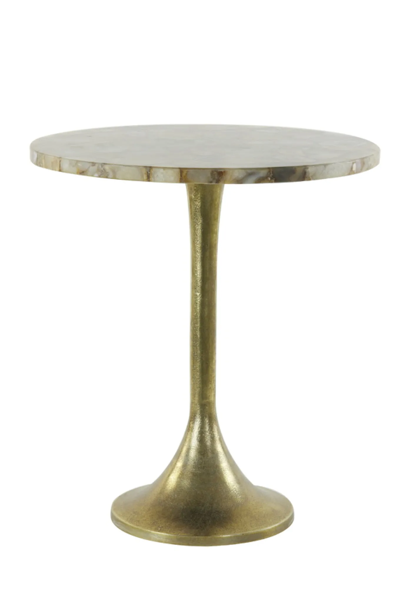 Light & Living Bijzettafel Rickerd Agaat Geel Ø48cm