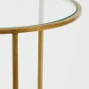 Light & Living Bijzettafel Set van 2 Duarte Glas Goud Ø40/Ø50cm