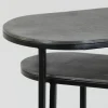 Light & Living Bijzettafel Set van 2 Bocov Antiek Lood 53x26cm