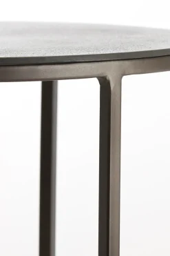 Light & Living Bijzettafel Talca Set van 2 Donkerbruin Ø41+Ø49cm