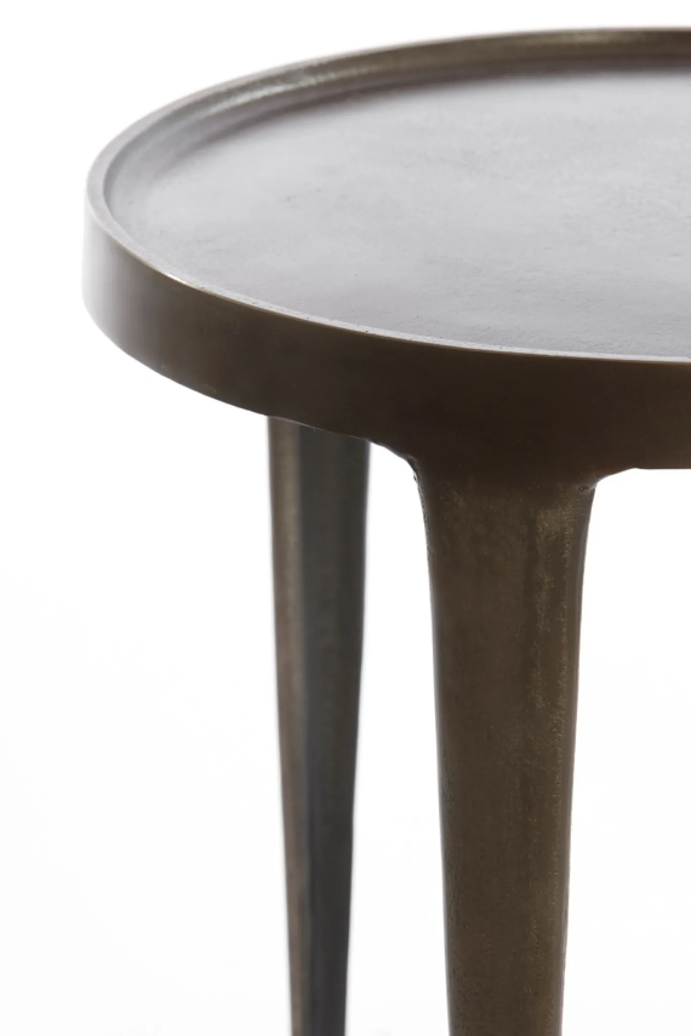 Light & Living Bijzettafel Tobias Set van 2 Donkerbruin Ø37+Ø43cm