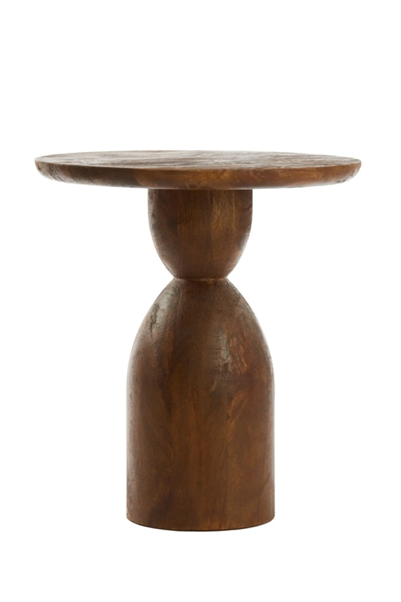 Light & Living Bijzettafel Torir Mangohout Bruin Ø40cm