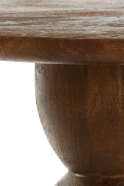 Light & Living Bijzettafel Torir Mangohout Bruin Ø40cm