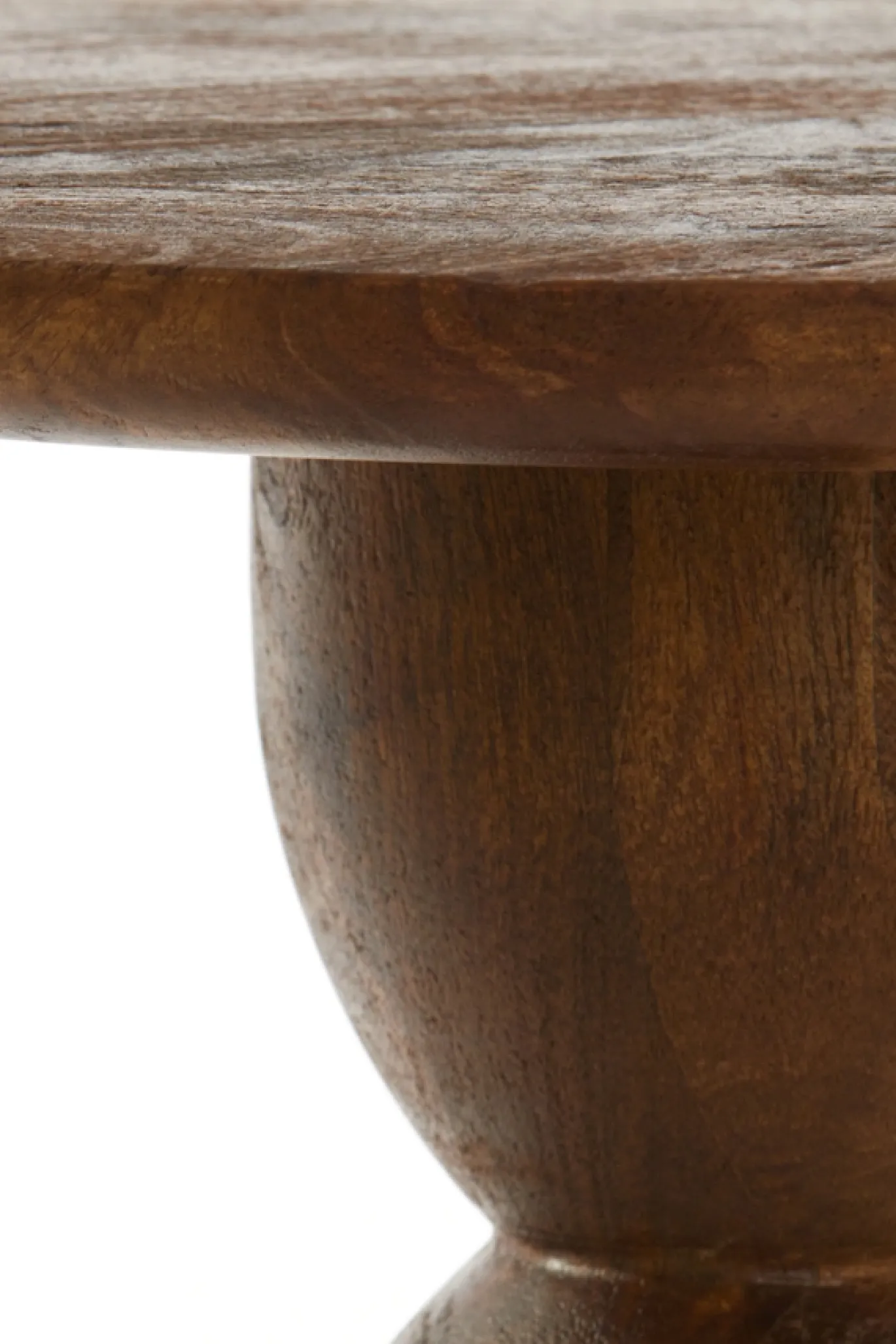 Light & Living Bijzettafel Torir Mangohout Bruin Ø40cm