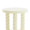 Light & Living Bijzettafel Vallejo Crème Ø46cm