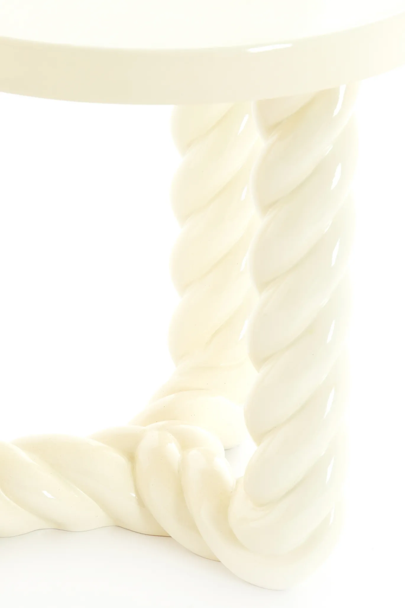 Light & Living Bijzettafel Vallejo Crème Ø46cm