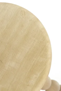 Light & Living Bijzettafel Veglio Mat Naturel Ø35cm