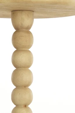 Light & Living Bijzettafel Veglio Mat Naturel Ø35cm