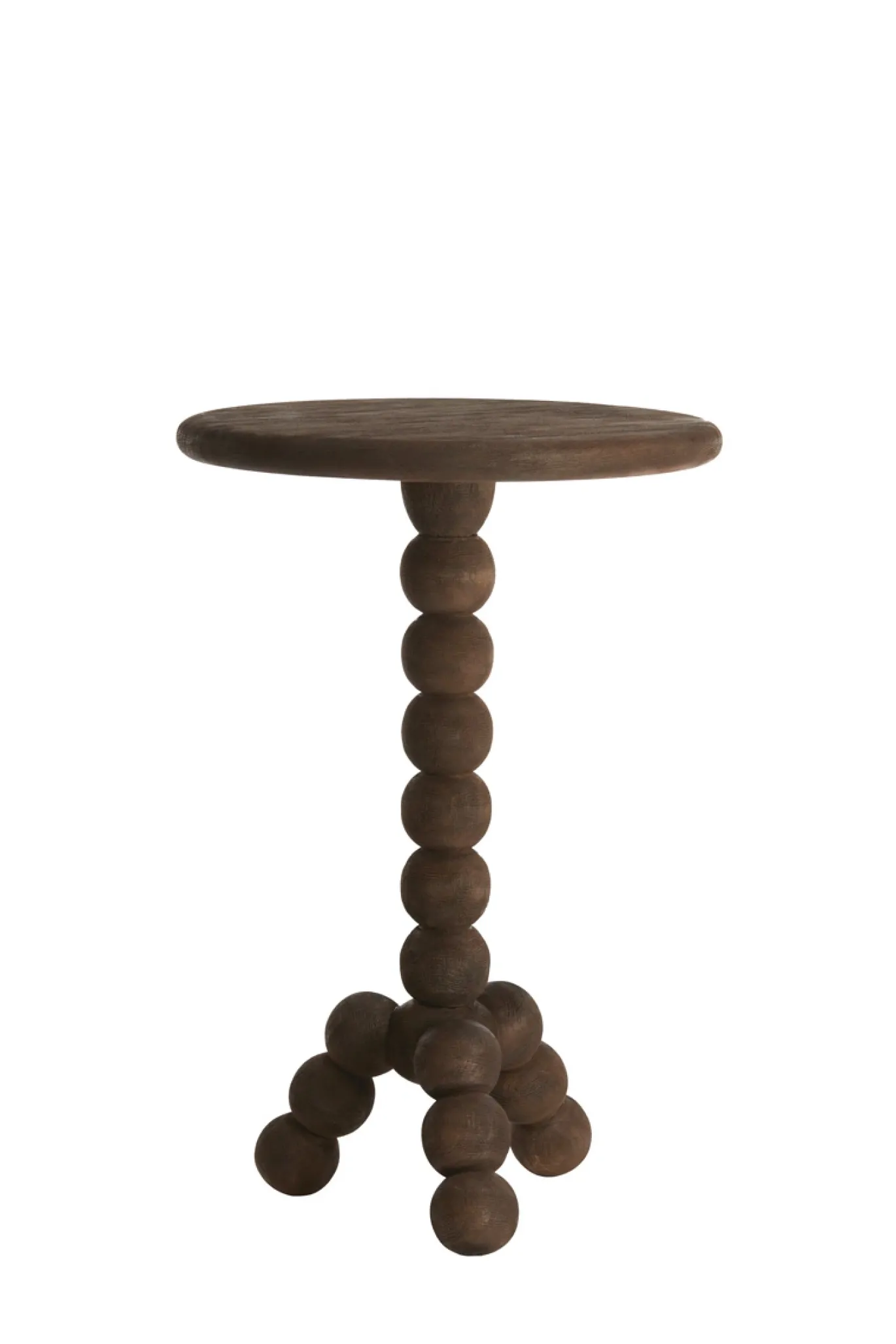 Light & Living Bijzettafel Veglio Mat Walnoot Ø35cm