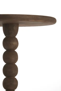 Light & Living Bijzettafel Veglio Mat Walnoot Ø35cm