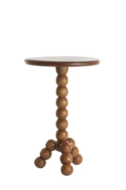 Light & Living Bijzettafel Veglio Olie Bruin Ø35cm
