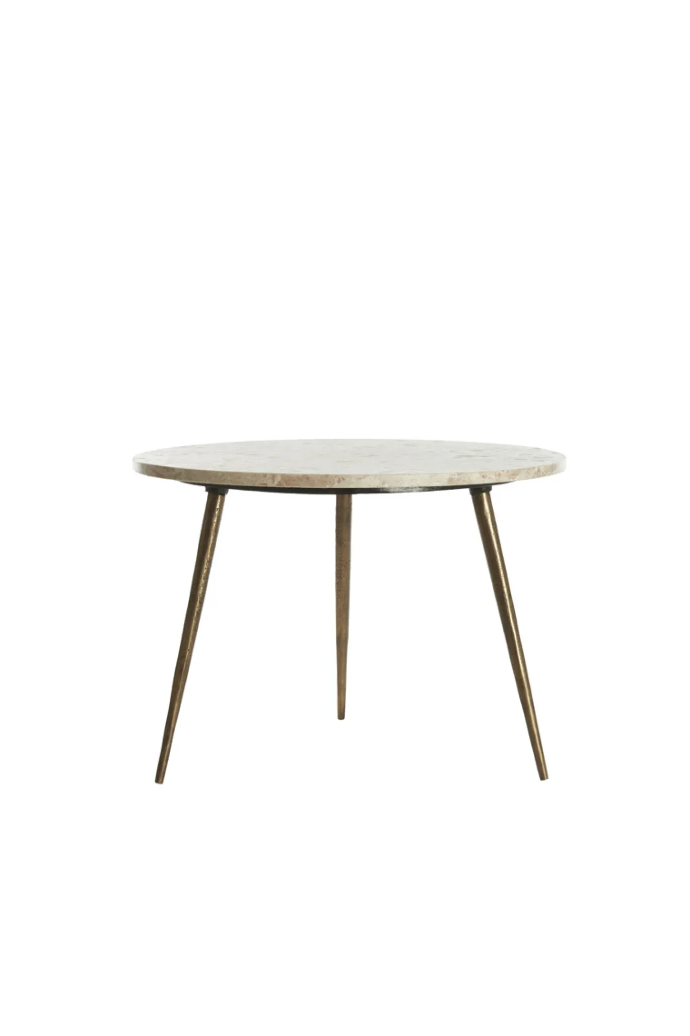 Light & Living Bijzettafel Zeca Taupe Marmer Ø59cm