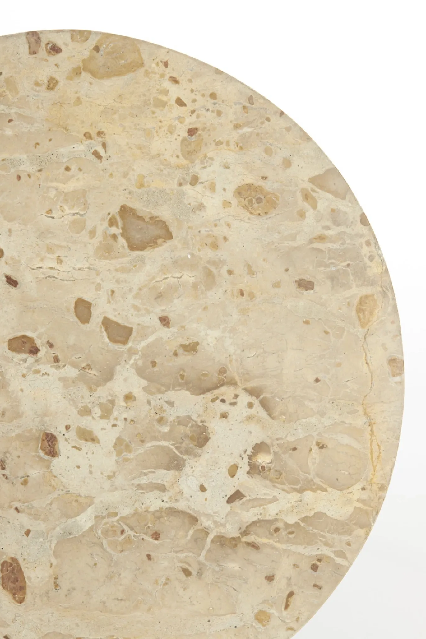 Light & Living Bijzettafel Zeca Marmer Taupe Set van 2