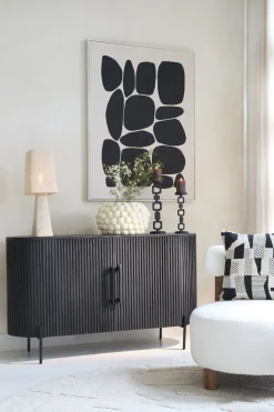 Light & Living Dressoir Dumosi Zwart 140cm