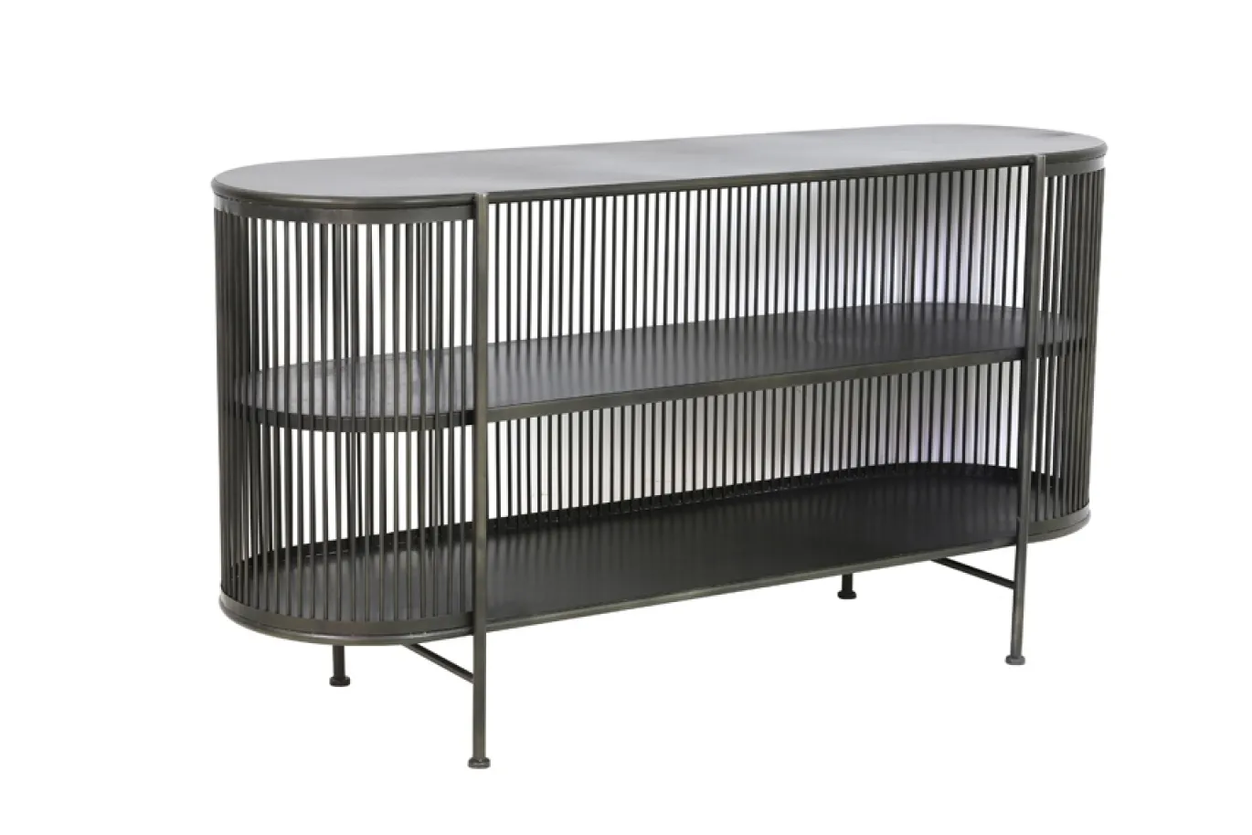 Light & Living Dressoir Open Yinthe Zwart 149cm