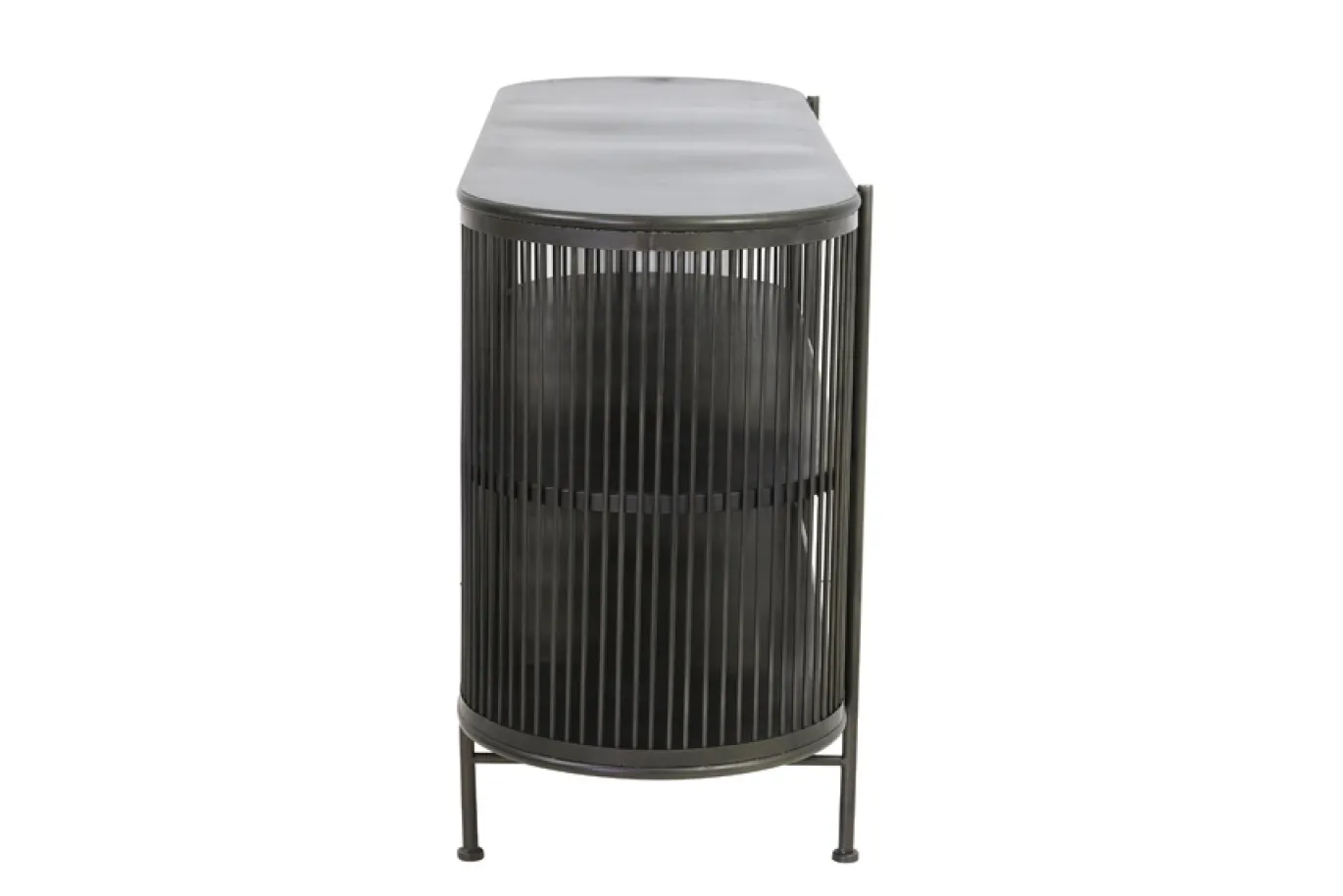 Light & Living Dressoir Open Yinthe Zwart 149cm